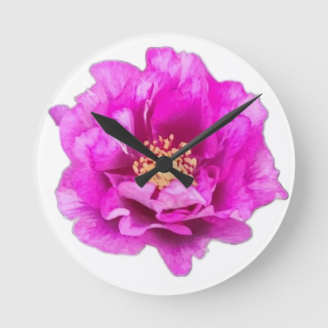 Lila Rosen Uhr (Vorderseite)