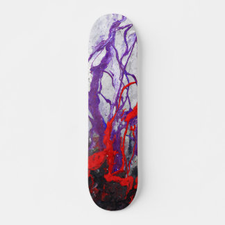 Lila-Rote Marmorader-Abstrakte Skateboard