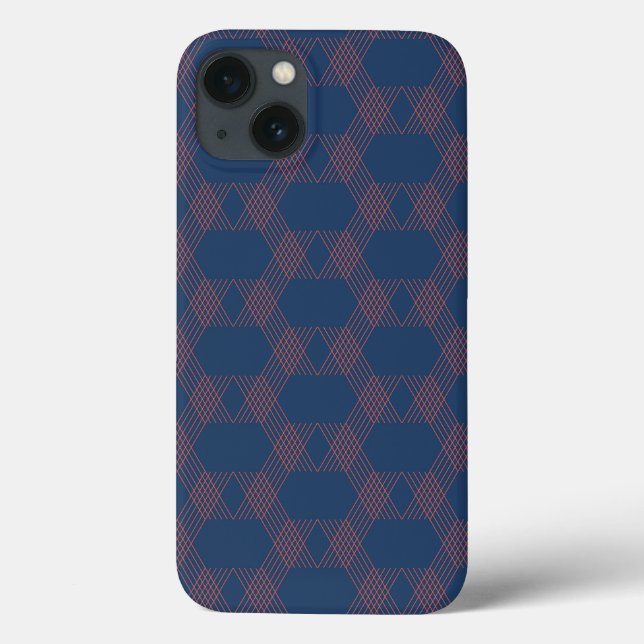 Lila, rote, trendige, coole, moderne Dekoration Case-Mate iPhone Hülle (Rückseite)