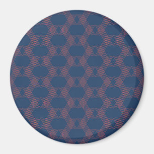 Lila, rote, trendige, coole, moderne Dekoration Magnet