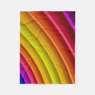 Lila, rote und gelbe Regenbogensäule Fleecedecke