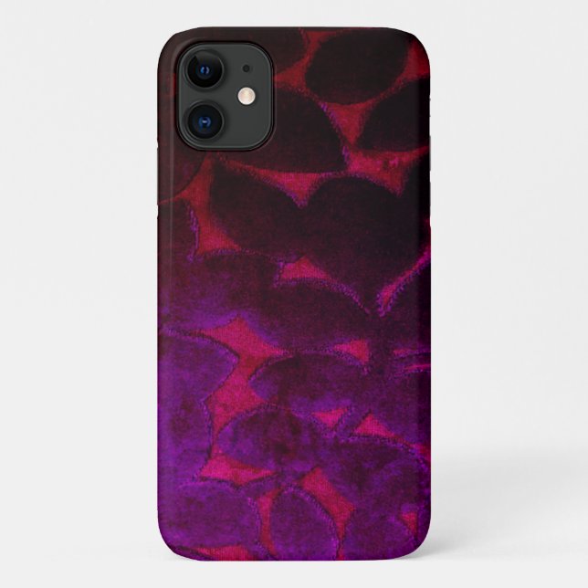 Lila Rotes Blätter iPhone 11 Fall Case-Mate iPhone Hülle (Rückseite)