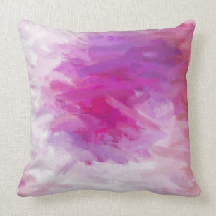 Lila Royal Fuchsia Abstrakt Kissen