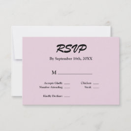 Lila RSVP-Karte RSVP Karte
