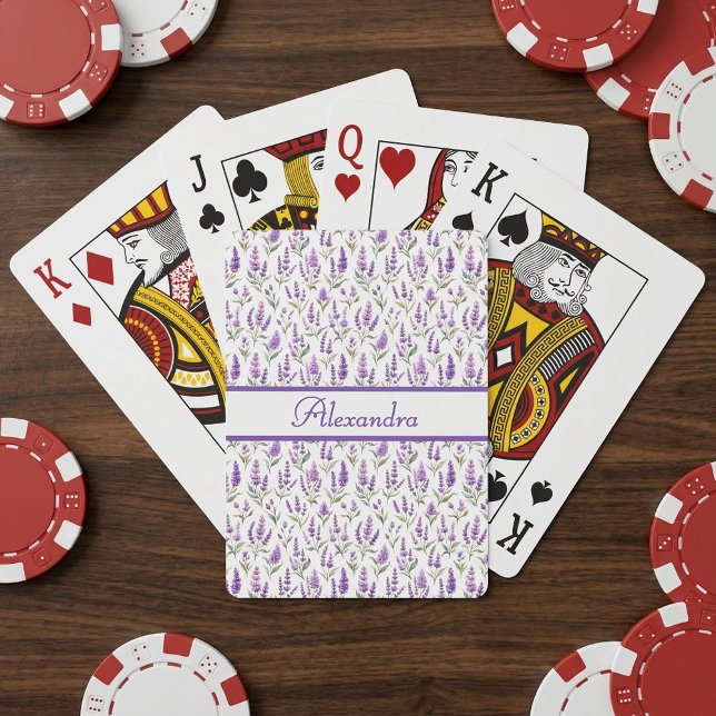 Lila Salbei Grün Lavendel Benutzername Spielkarten (Von Creator hochgeladen)