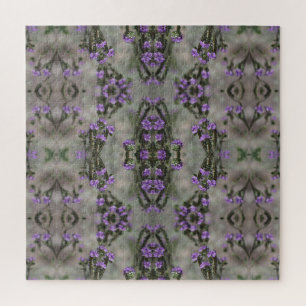 Lila-Salz-Heliotrop-Wildblumenmuster