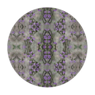 Lila-Salz-Heliotrop-Wildblumenmuster Schneidebrett