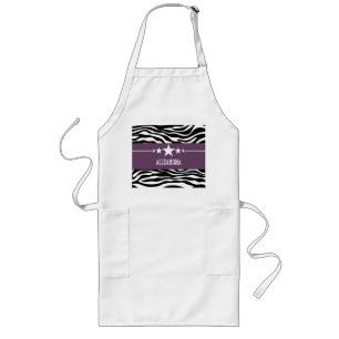 Lila Sassy Star Zebra Schürze