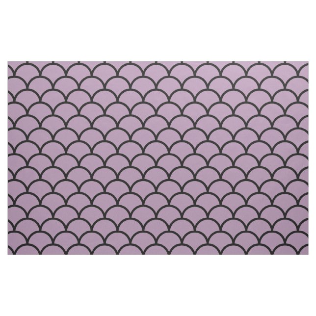 Lila Scallop-Muster Stoff (Fat Quarter (45,7 x 55,9 cm))