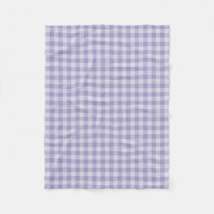 Lila Schachbrettmuster Fleecedecke