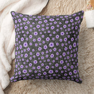 Lila Schädel und Sonnenblumen-Serie Design 11 Kissen