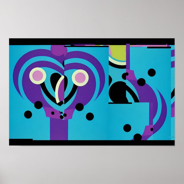 Lila Schaf Poster (Vorne)