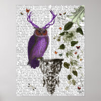 Lila Schale mit Antler