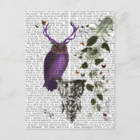 Lila Schale mit Antlern 2