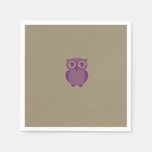 Lila Schälpapier Napkins Serviette (Vorderseite)