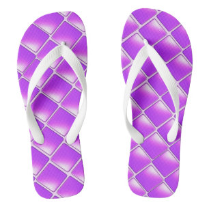 Lila Schattendiamanten Flip Flops