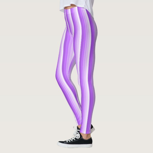 Lila Schattenstreifen Leggings (Links)