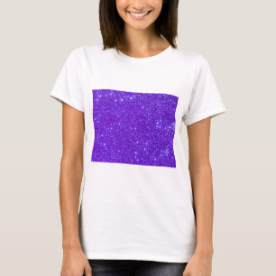 Lila Schein-Glitzer fertigen Ihre Selbst T-Shirt