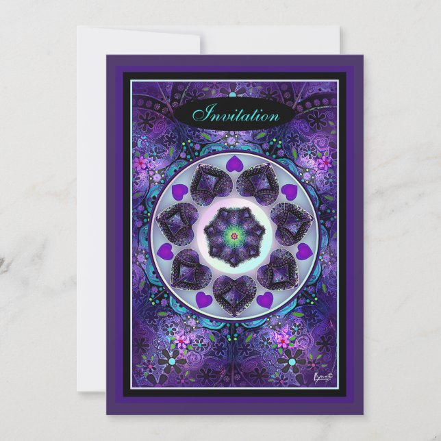 Lila Schirm und Herz .7 (Vorderseite)