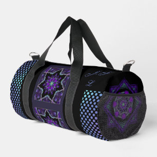 Lila Schirm und Herz .7 Duffle Bag