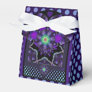 Lila Schirm und Herz .7 Geschenkschachtel