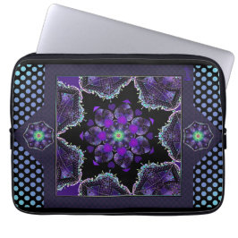 Lila Schirm und Herz .7 Laptopschutzhülle