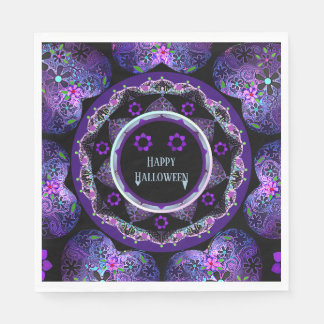 Lila Schirm und Herz.7 Serviette