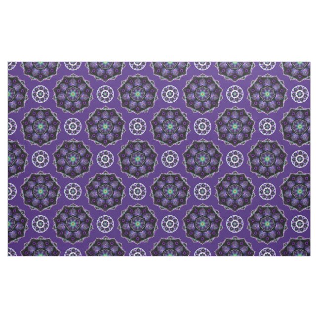 Lila Schirm und Herz .7 Stoff (Fat Quarter (45,7 x 55,9 cm))