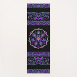 Lila Schirm und Herz .7 Yogamatte
