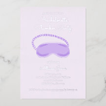 Lila Schlafmaske Bachelorette Slumber Party