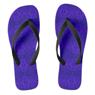 Lila Schlangenhaut Textur Flip Flops