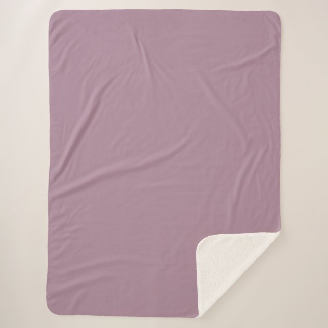 Lila, Schlicht lila Sherpadecke (Vorderseite)