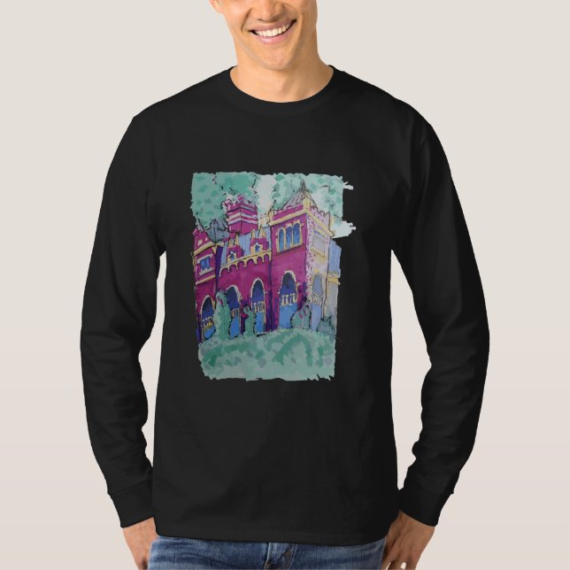 Lila Schloss in Budapest T-Shirt (Vorderseite)