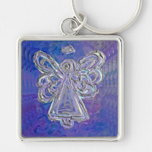 Lila Schlüsselanhänger Angel
