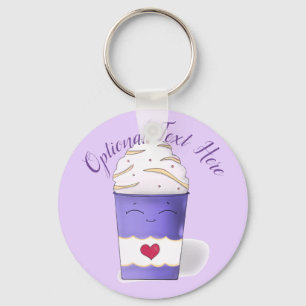 Lila Schlüsselanhänger aus Latte & Whipped Cream