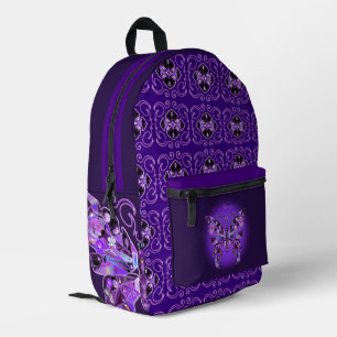 Lila Schmetterling 31 Bedruckter Rucksack