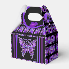Lila Schmetterling 31 Gefallen Box Geschenkschachtel