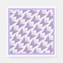 Lila Schmetterling 31 Napkins