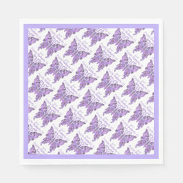 Lila Schmetterling 31 Napkins Serviette