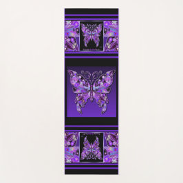 Lila Schmetterling 31 Yogamatte