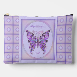 Lila Schmetterling 31 Zubehörtasche