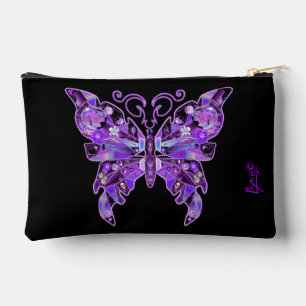 Lila Schmetterling 31 Zubehörtasche