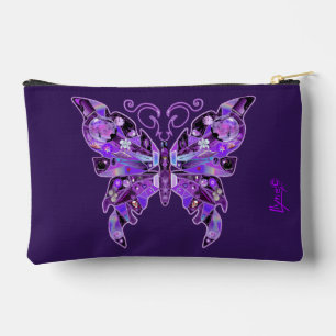 Lila Schmetterling 31 Zubehörtasche