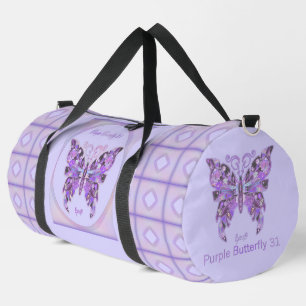 Lila Schmetterling 3 Duffle Bag