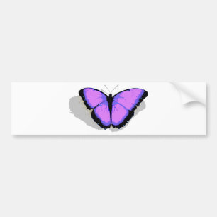 Lila Schmetterling! Autoaufkleber