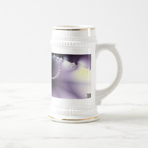 Lila Schmetterling Bierglas