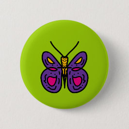 lila Schmetterling Button