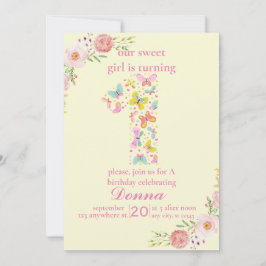 Lila Schmetterling Einladung