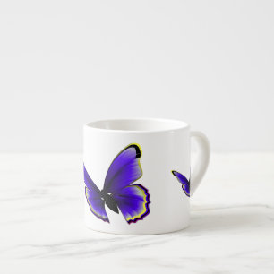 Lila Schmetterling Espressotasse