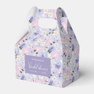Lila-Schmetterling-Gastgeschenkbox Geschenkschachtel